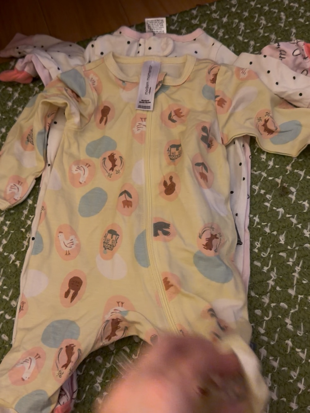 Baby girl Easter/bunny sleepers